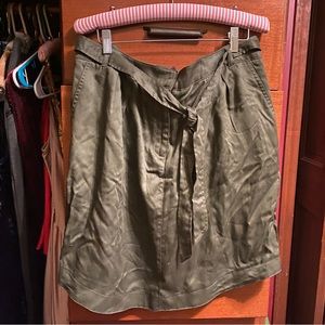 Hunter Green Cotton Skirt, Size 14